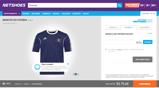 Site Netshoes Custom 3